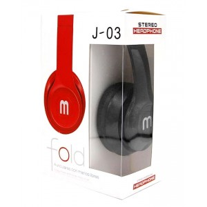 Ακουστικά Καλωδιακά Headphone J-03 Μαύρα