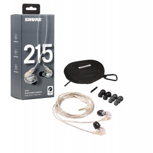 Ακουστικά in-ear Shure SE-215 CL διαφανές