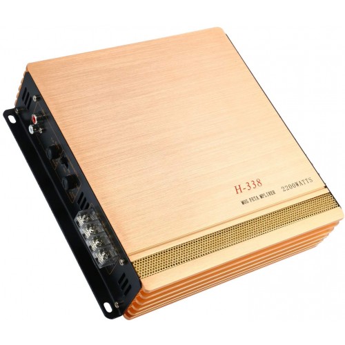 Ενισχυτής αυτοκινήτου H-338 2200W 2 καναλιών Mini Super Bass 12V