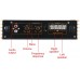 Ενισχυτής αυτοκινήτου H-338 2200W 2 καναλιών Mini Super Bass 12V