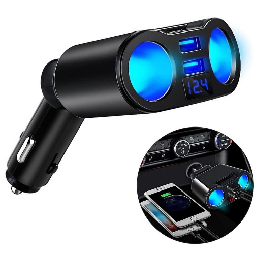 2 τρόποι διανομέα πρίζας αναπτήρα τσιγάρων 12V dual USB