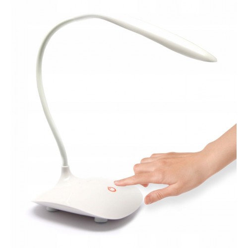 LED ZD47 Φωτιστικό γραφείου  με επαναφορτιζόμενη μπαταρία, λευκό