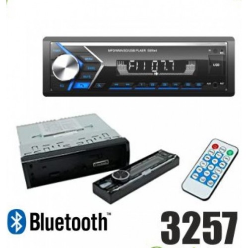 3257 Ράδιο Mp3-Bluetooth Αυτοκινήτου με Αποσπώμενη πρόσοψη 4x50W