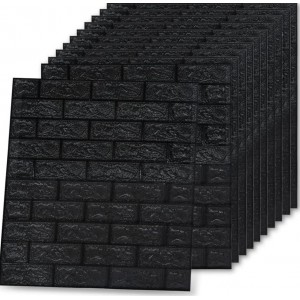 Πακέτο 10 τεμάχια Ταπετσαρίες Μαύρες Αυτοκόλλητες Αδιάβροχες