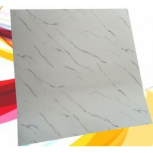 PAT8 Αυτοκόλλητη ταπετσαρία Δαπέδου Άσπρη Γκρι Αποχρώσεις αδιάβροχη 60x60