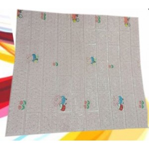 Ροζ σχέδια παιδικά ταπετσαρία τοίχου Αυτοκόλλητη Αδιάβροχη 77x70cm