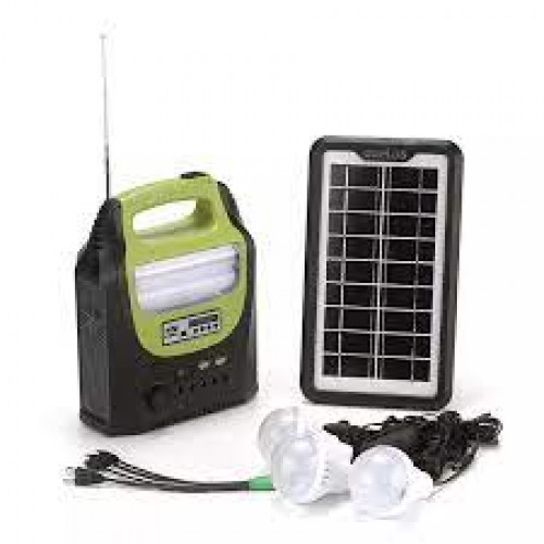 EP-381 Ηλιακό σύστημα οικιακού φωτισμού USB-RADIO