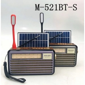 Ηλιακό Επαναφορτιζόμενο Bluetooth Ηχείο - Ραδιόφωνο LED M-522BTS