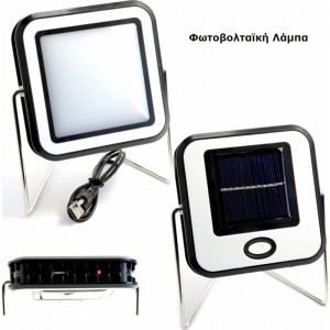 Solar Zoom Επαναφορτιζόμενη  Φωτοβολταϊκή Λάμπα Κάμπινγκ RY-T913-30