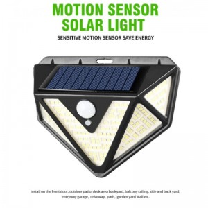 Ηλιακός προβολέας LED CL-166 για κήπο-εισόδους-γκαράζ-μπαλκόνι