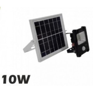 Ηλιακός Φωτοβολταϊκός Προβολέας LED 10W 600lm 180° Αδιάβροχος-Αισθητήρα Κίνησης 
