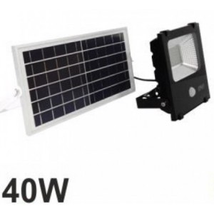 Ηλιακός Φωτοβολταϊκός Προβολέας LED 40W Αδιάβροχος IP65 με Αισθητήρα