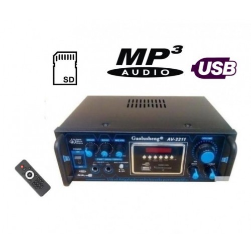 GAOLUSHENG AV-2211 ΡΑΔΙΟΕΝΙΣΧΥΤΗΣ KARAOKE 2X45WATT  