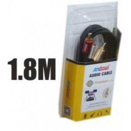 QY-AV10 Καλώδιο ήχου 3.5mm jack to 3RCA 1.8M