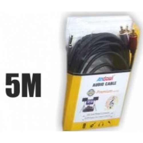 ST-3RCA Καλώδιο ήχου 3.5mm jack to 3RCA 5M ST-3RCA Καλώδιο ήχου 3.5mm jack to 3RCA 5M