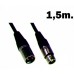 Καλώδιο XLR Αρσενικό - Θηλυκό - 1,5m CM-1.5XXF