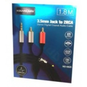 Καλώδιο ήχου 3.5mm jack to 2RCA 1.8M