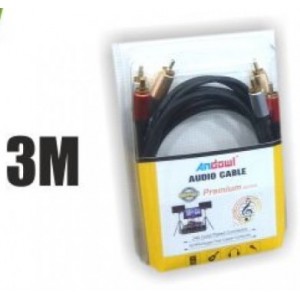 Καλώδιο ήχου 3RCA to 3RCA 3M