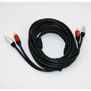 ΚΑΛΩΔΙΟ ΗΧΟΥ ΣΤΕΡΕΟ 3m 2-2RCA ANDOWL QY-AV08