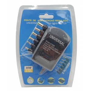 UNIVERSAL ΤΡΟΦΟΔΟΤΙΚΟ 2.5A/30W ΜΕ 6 ΒΥΣΜΑΤΑ YC668