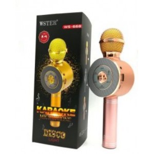 Wster WS-668 Ασύρματο bluetooth μικρόφωνο με ενσωματωμένο ηχείο