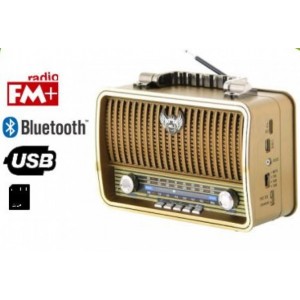  Kemai MD-1909BT Ρετρό Ραδιόφωνο με USB /SD & BLUETOOTH