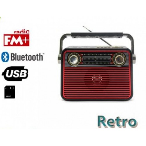 Meier M-180 BT Επαναφορτιζόμενο Ραδιόφωνο Bluetooth USB, SD Κόκκινο Meier M-180 BT Επαναφορτιζόμενο Ραδιόφωνο Bluetooth USB, SD Κόκκινο