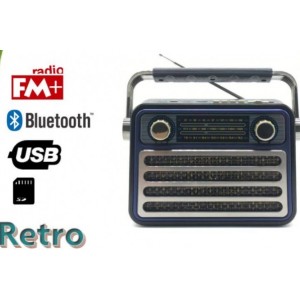 Meier M-182BT Μπλε Φορητό ηχείο Bluetooth με SD, USB και FM 