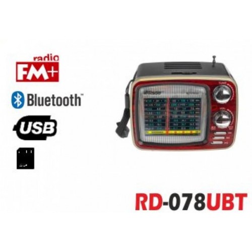 RETRO RD-078UBT Ραδιόφωνο Επαναφορτιζόμενο BLUETOOTH USB TF AUX RETRO RD-078UBT Ραδιόφωνο Επαναφορτιζόμενο BLUETOOTH USB TF AUX