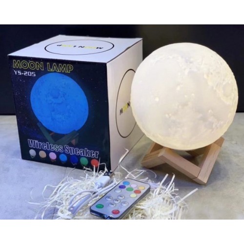 Το αυθεντικό ασύρματο ηχείο Φεγγάρι Bluetooth Moon Lamp 