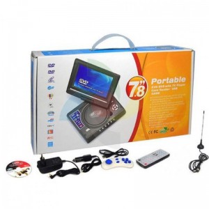 7,8 "Φορητό EVD DVD USB Κονσόλα παιχνιδιών TV Player Ράδιο-usb-sd