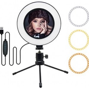 RING LIGHT 6" Φωτισμού LED 16 cm με τρίποδα γραφείου & βασούλα