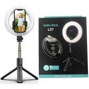 Φορητό Selfie Stick & Τρίποδο Ring Light με Bluetooth Χειριστήριο L07 
