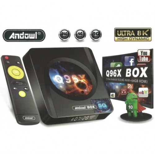 SMART TV BOX 4GB RAM-64G ROM / ANDROID 10 / HDMI 2.0 8K 60HZ