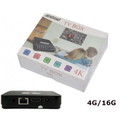 TV BOX 4K ANDOWL TV-QM1 ΤΑΙΝΙΕΣ-ΑΘΛΗΤΚΑ-ΣΕΙΡΕΣ-ΠΑΙΔΙΚΑ