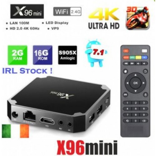 X96 Mini Android 7.1 Quad Core 2giga Ram-16g rom