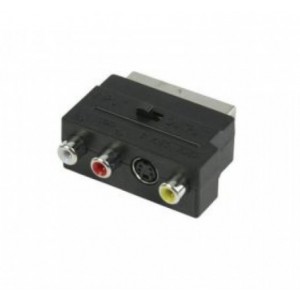 Αντάπτορας OEM Scart αρσενικό - S-Video - 3x RCA θηλυκό