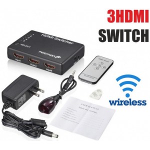 Αντάπτορας-Διακλαδωτής 3 Θύρες HDMI Χειριστήριο Switch 3x to 1 HDMI 4K Ultra HD