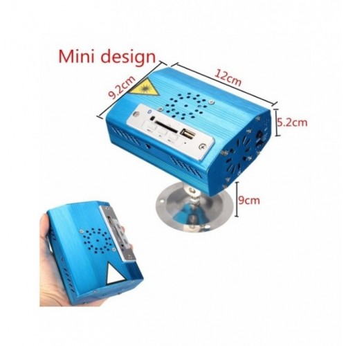 Mini Laser Stage Light 150mW για DJ Party-εφέ λέιζερ-μουσική USB