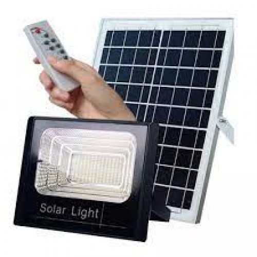 Ηλιακός Solar Προβολέας 25W Φωτοβολταϊκό Πάνελ Τηλεκοντρόλ Χρονοδιακόπτη JD-8825