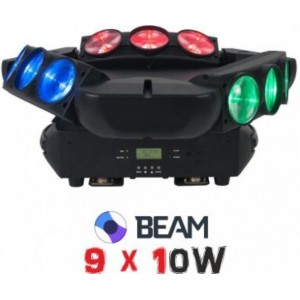 Spider Beam Led Head Moving 9 x 10W