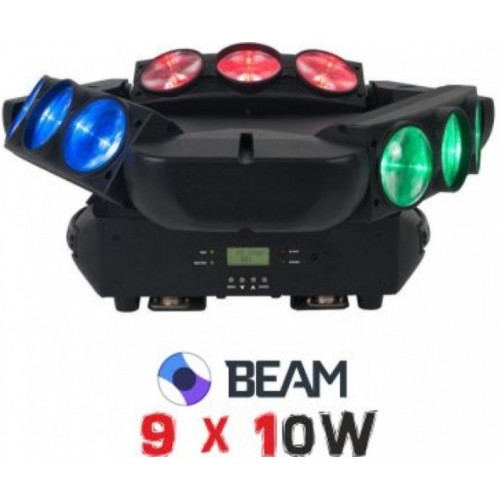 Spider Beam Led Head Moving 9 x 10W