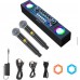 SY6 Ασύρματο Σύστημα Karaoke Bluetooth φορητή κάρτα ήχου Ζευγάρι Μικρόφωνα