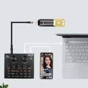 ST-3 Πακέτο (6 ΣΕ 1) Μικρόφωνου BM 800 - κάρτα ήχου V8 - Βραχίονας