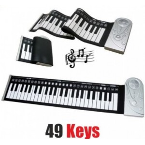 WIZZ φορητό 49 πλήκτρα ευέλικτο ρολό ηλεκτρονικό μαλακό πληκτρολόγιο πιάνου