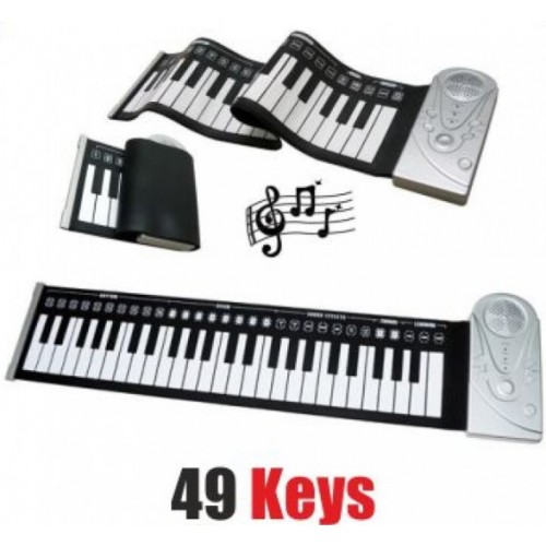 WIZZ φορητό 49 πλήκτρα ευέλικτο ρολό ηλεκτρονικό μαλακό πληκτρολόγιο πιάνου
