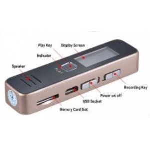 RECORDER Play Ψηφιακή συσκευή εγγραφής φωνής αναπαραγωγής MP3 USB 