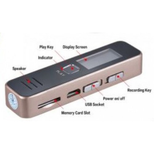 RECORDER Play Ψηφιακή συσκευή εγγραφής φωνής αναπαραγωγής MP3 USB 