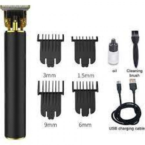 VINTAGE T9 Επαγγελματική Ξυριστική Μηχανή Επαναφορτιζόμενη HAIR CLIPPER μαύρη