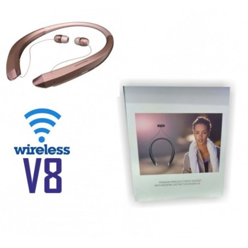 V8 Wireless Headset Headphone Bluetooth